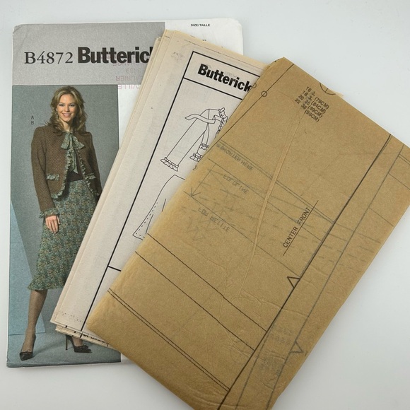 2 for 22$ 🧵 BUTTERICK 🧵 Misses’ Jacket, Skirt & Pants Sewing Pattern 4872 - Picture 4 of 4